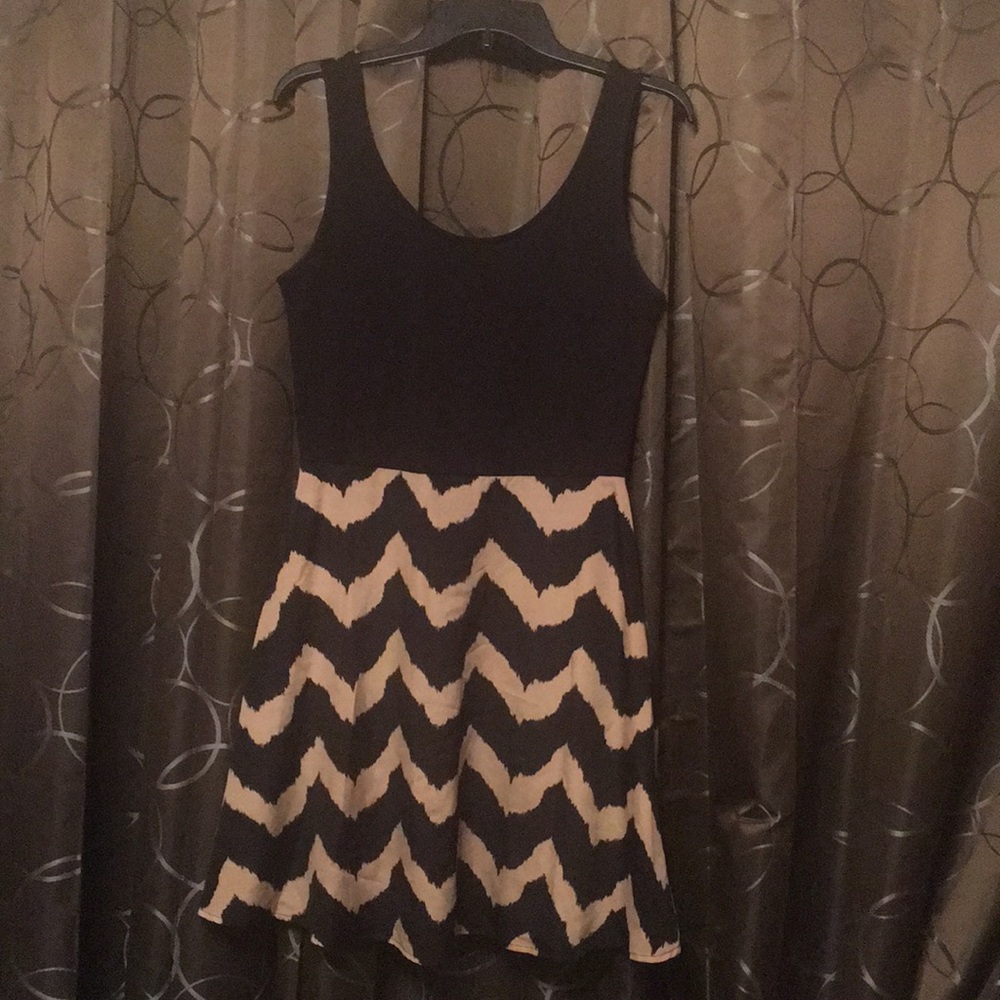 Chevron bottom dress